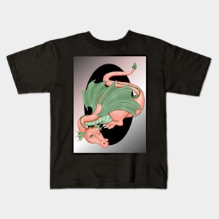 Coral Dragon Resting Kids T-Shirt